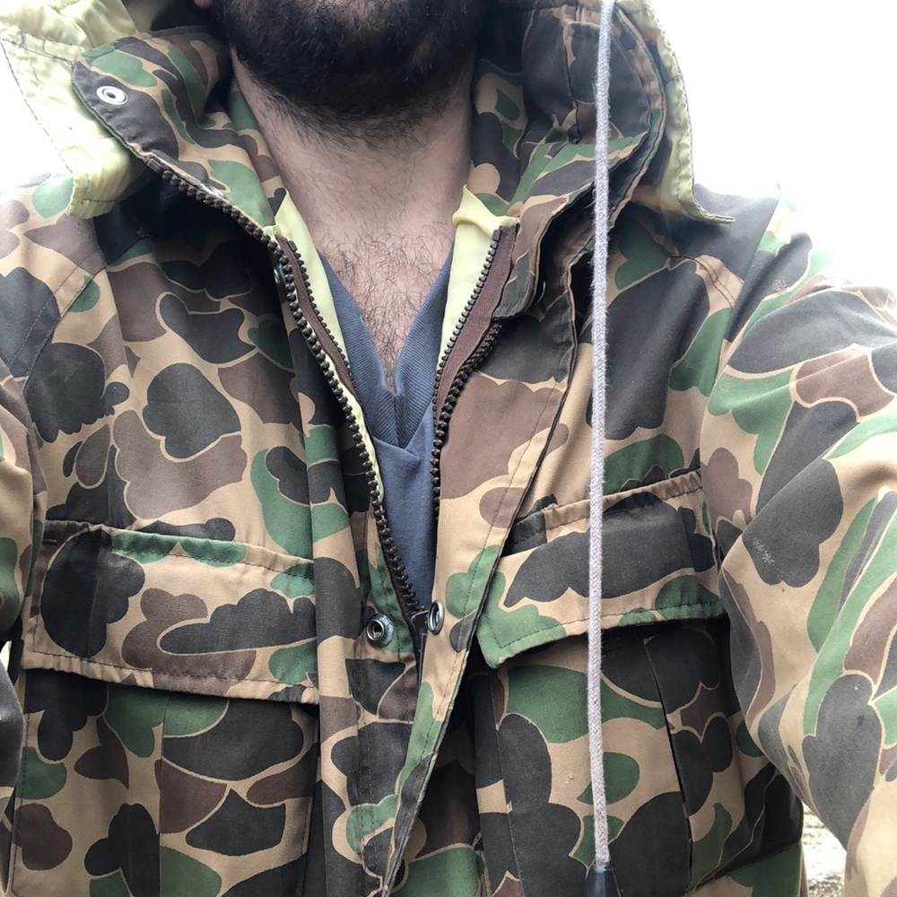 Vintage rainproof camo jacket